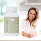 Nordens Milk thistle bottle with pretty lady