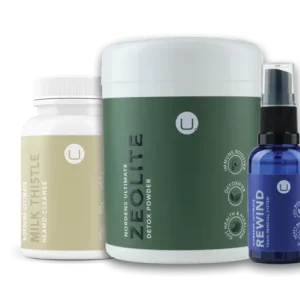 Nordens Ultimate Immune Booster Milk Thistle Bundle Including Rewind Zeolite Hair Skin and Nails Moringa and Organamin